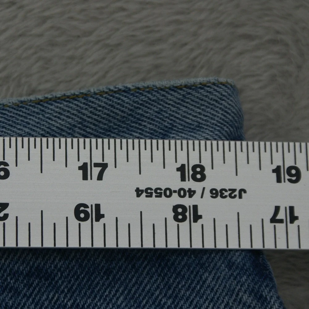 VTG Lauren Jeans Co Green Label High Rise Tapered Mom Jeans Light Wash Size 16
